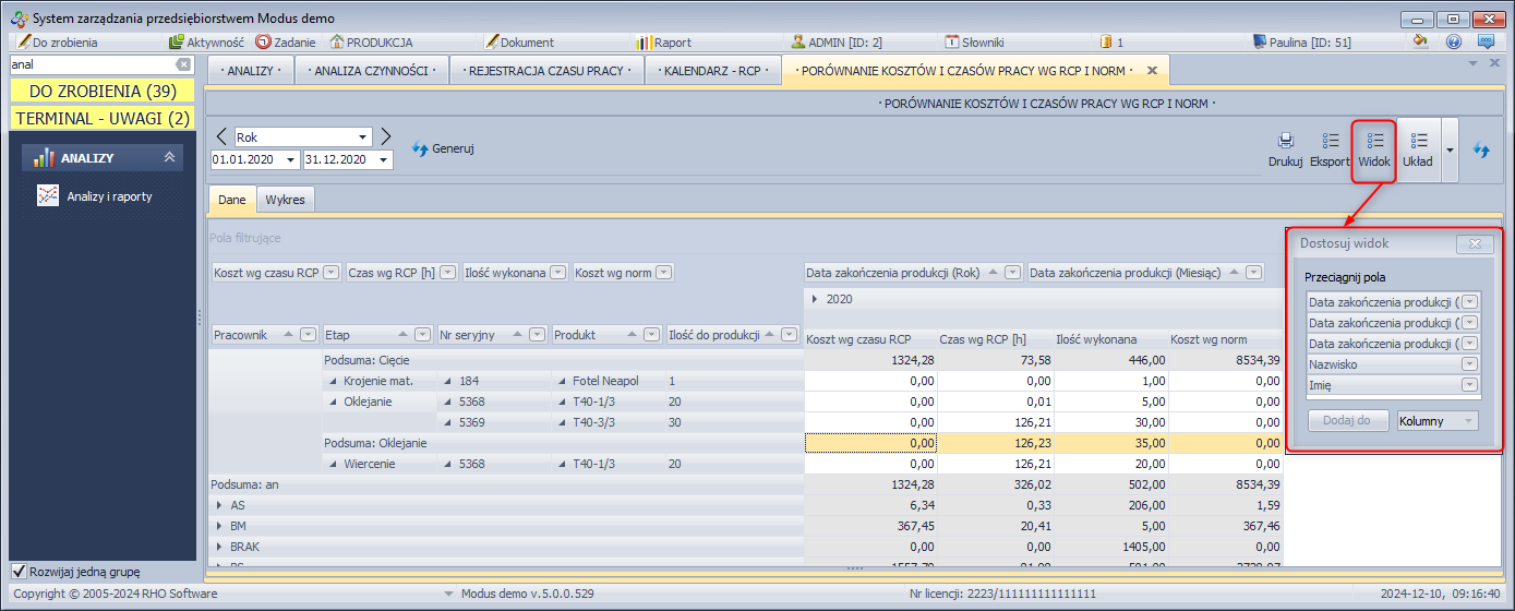 Analiza - Pracownicy