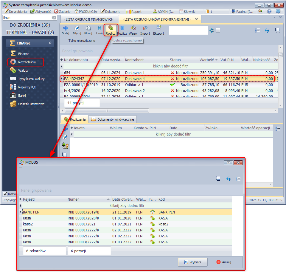 Rozliczenie rozrachunku