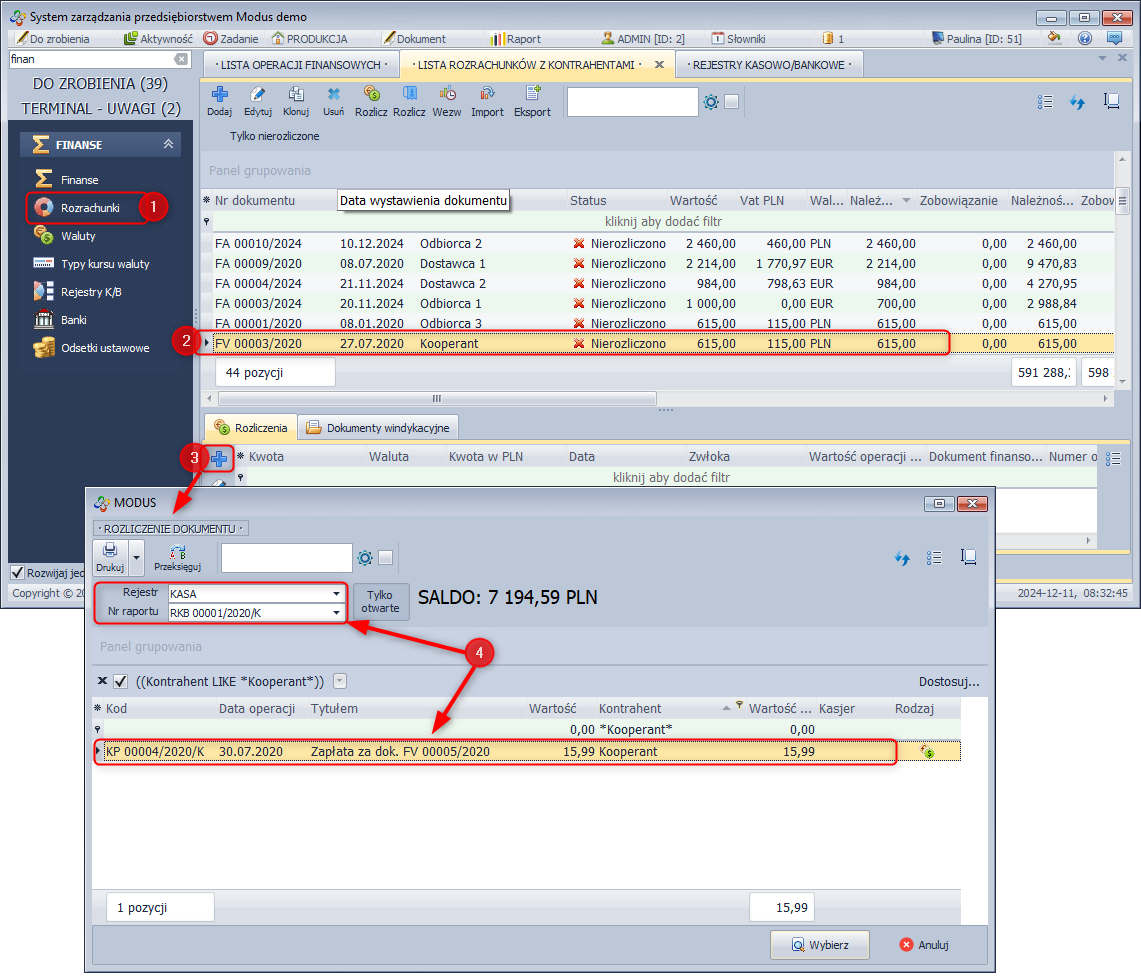 Rozliczenie rozrachunku
