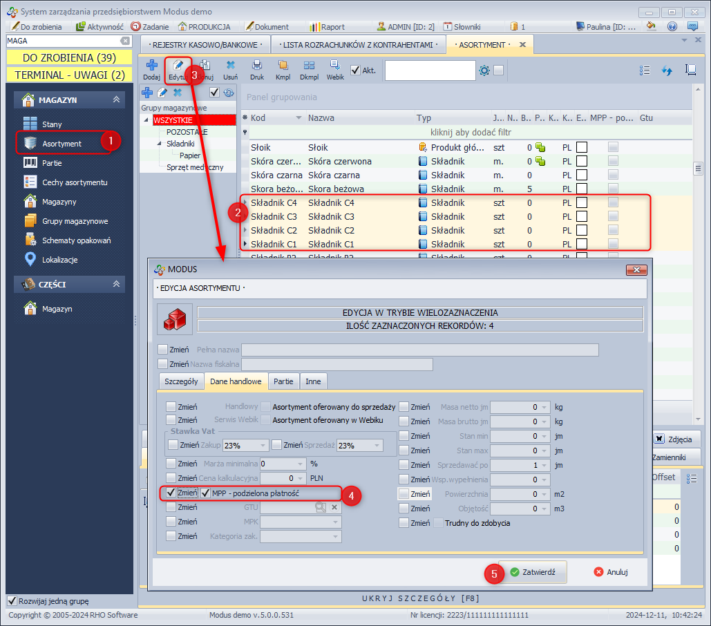Przypisanie w wielozaznaczeniu etykiety MPP