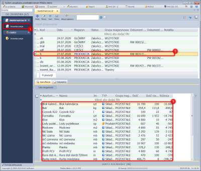 Lista inwentaryzacji