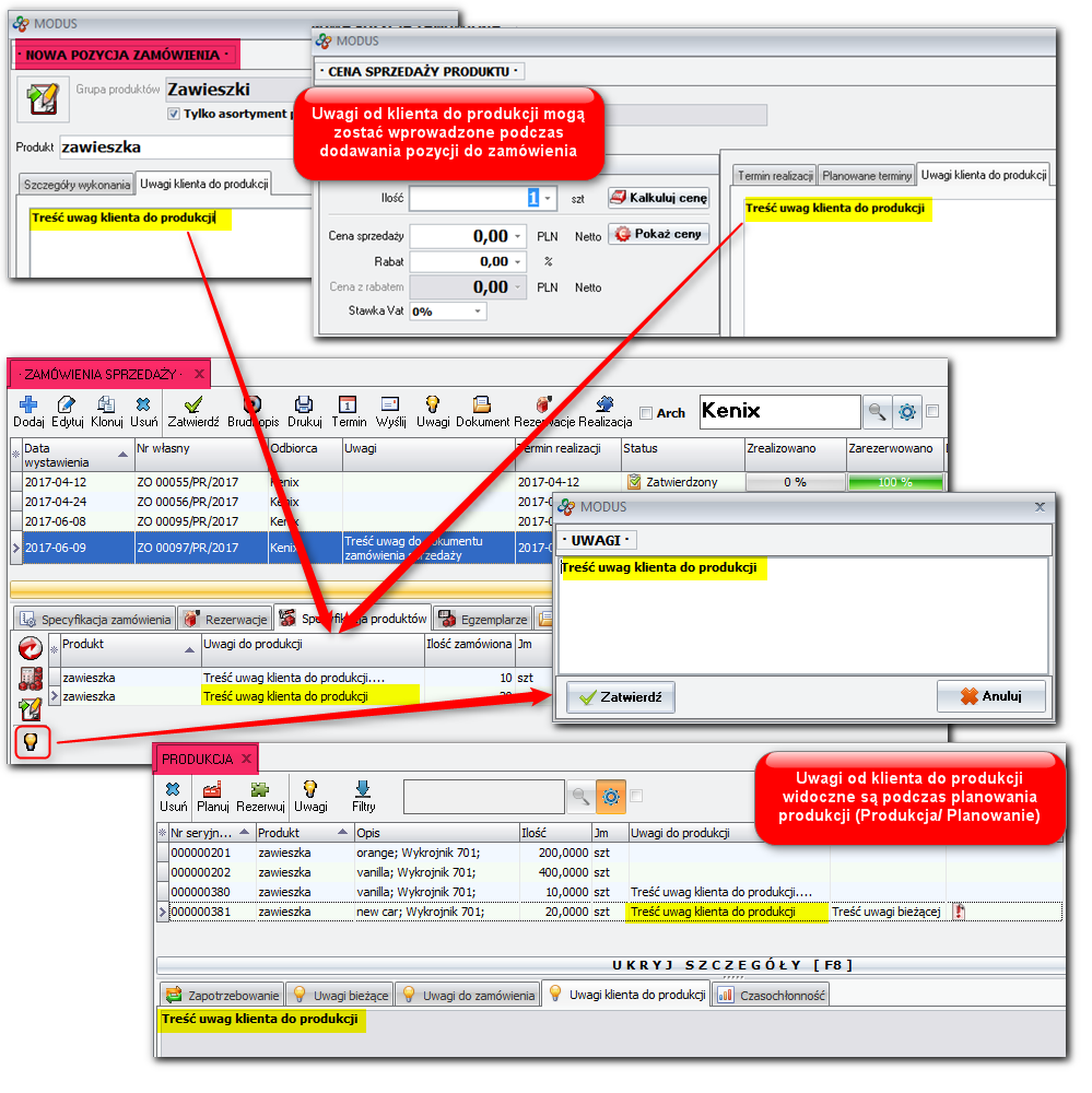 Ekran: Uwagi do produkcji