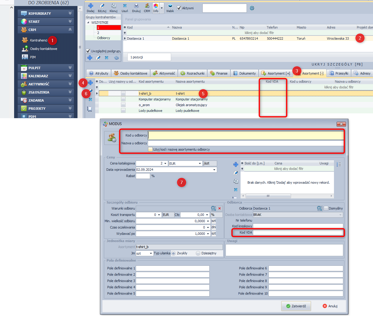  Powiązanie asortymentu