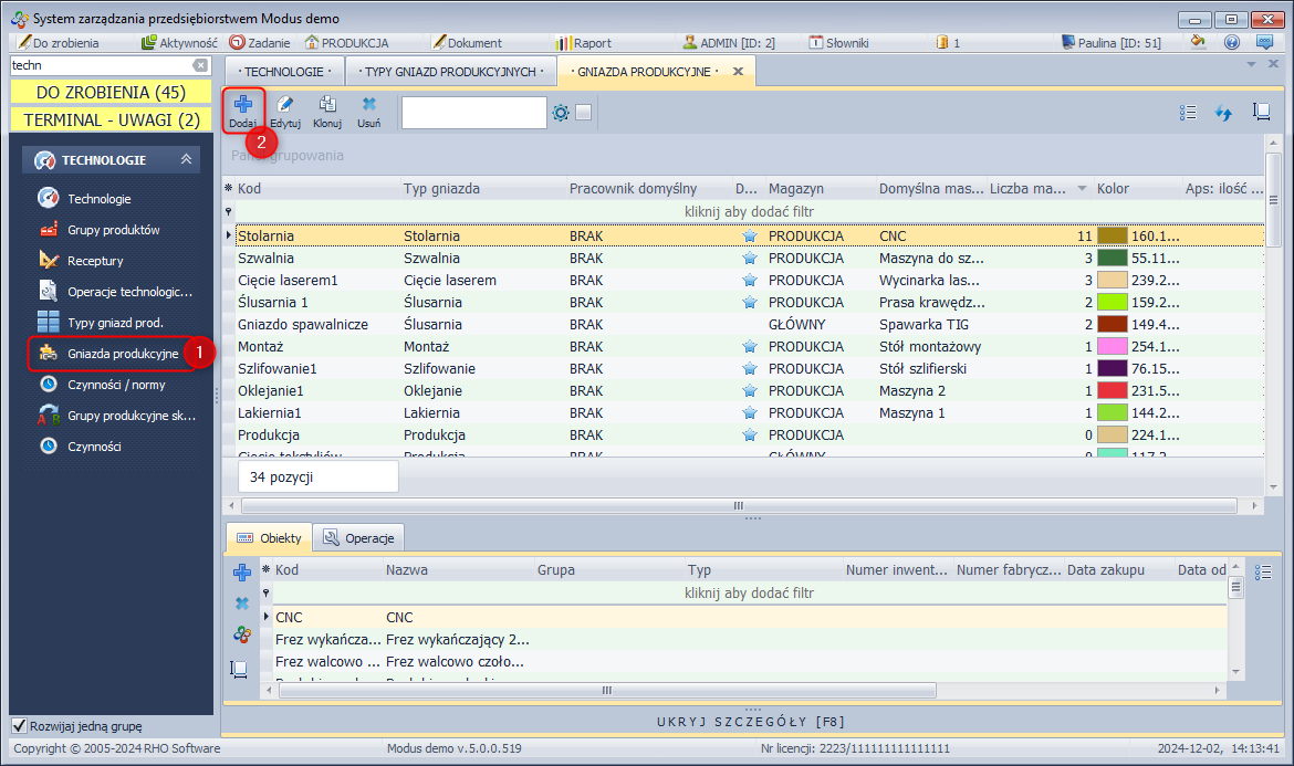 Dodawanie nowego gniazda