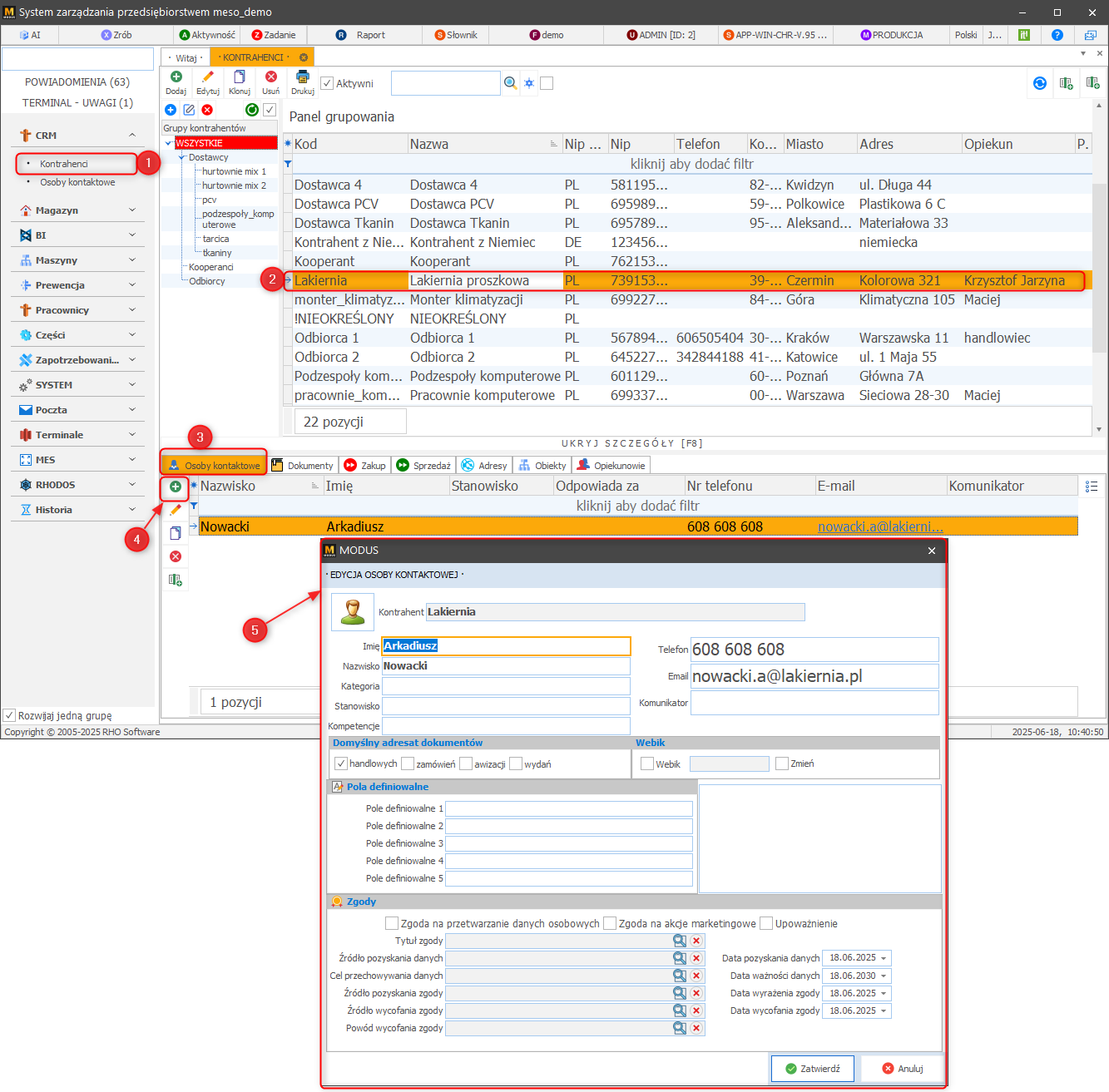 Dodawanie osoby kontaktowej
