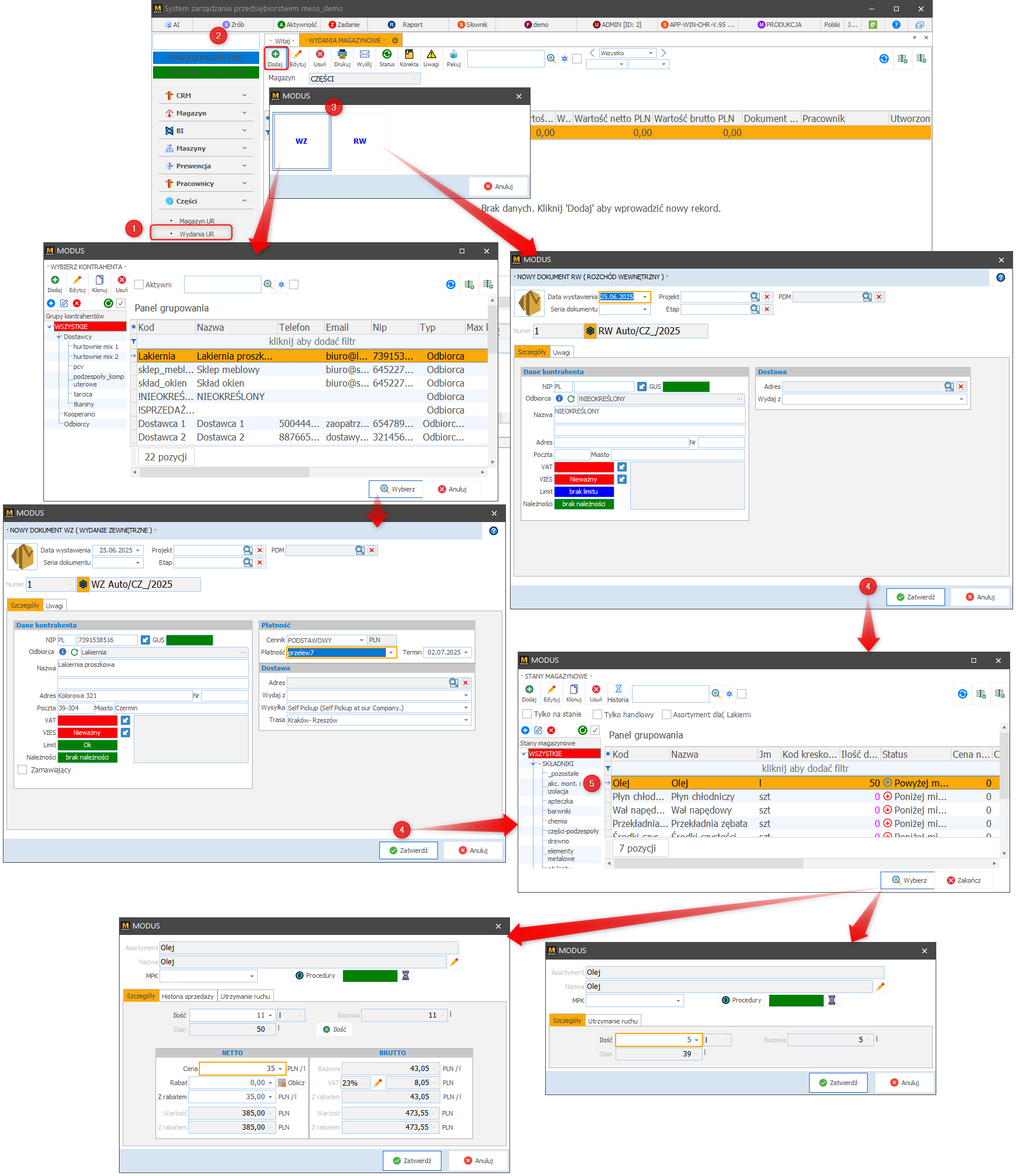 Tworzenie dokumentu wydania
