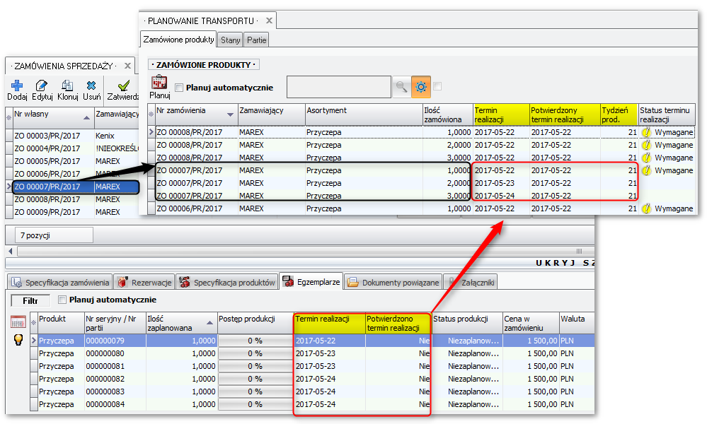 Termin realizacji w planowaniu transportu  