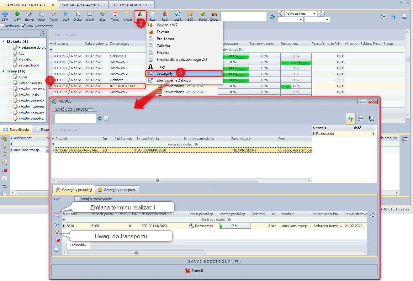 Szczegóły zamówienia