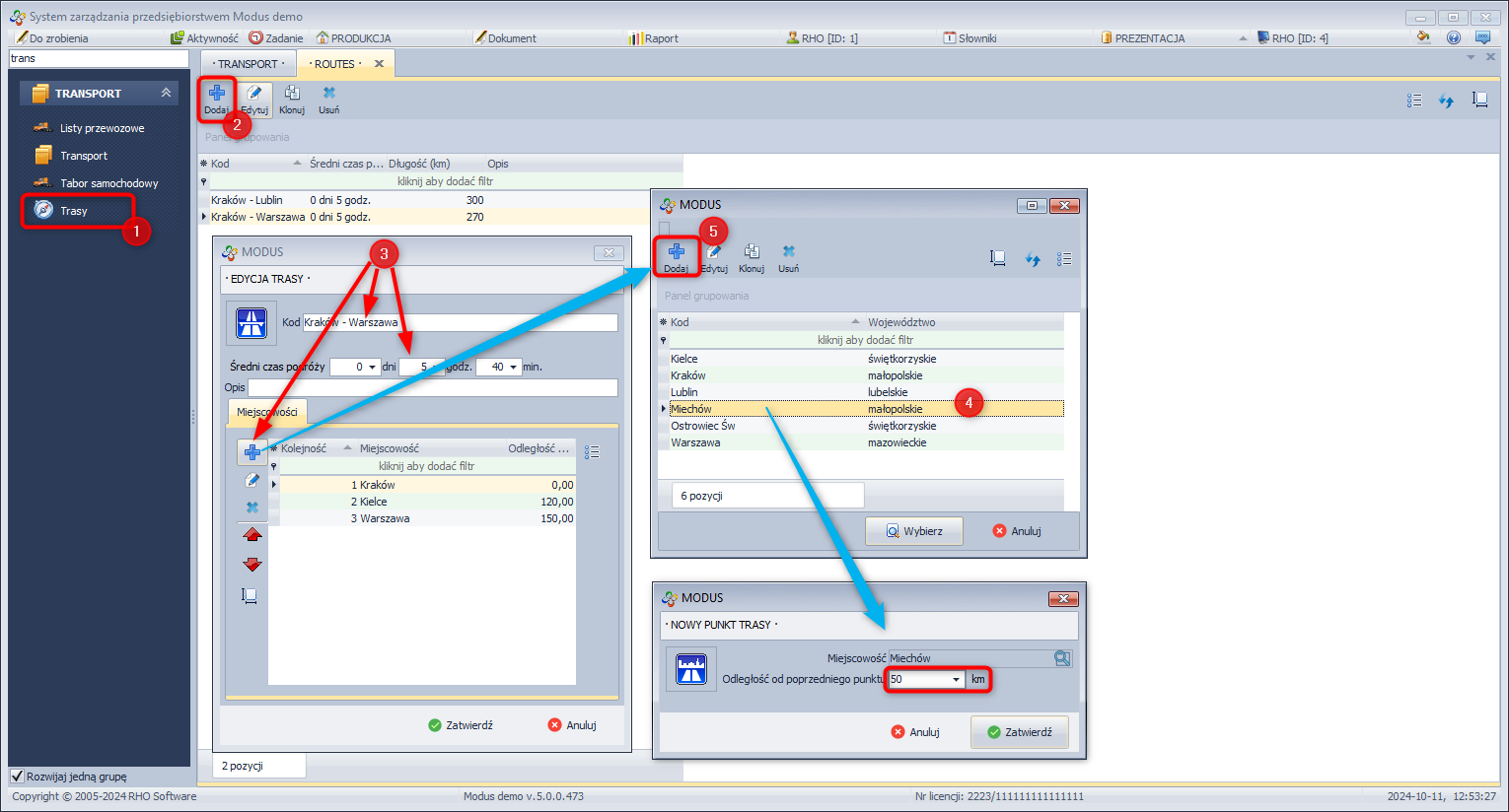 Dodawanie nowej trasy Dodawanie nowej trasy