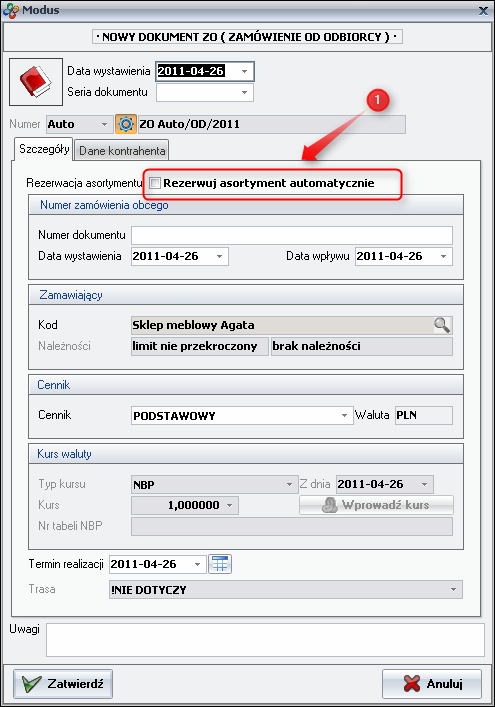 Ekran: Pierwszy - Drugi sposób 