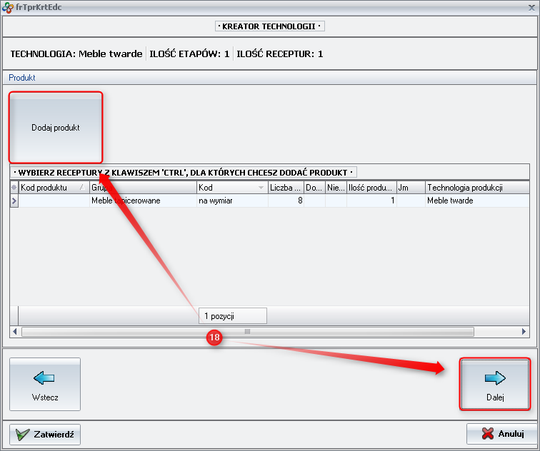 Dodanie nowego produktu 