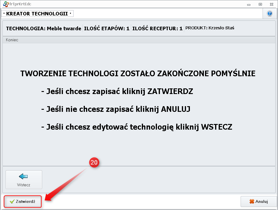 Zatwierdzenie technologii