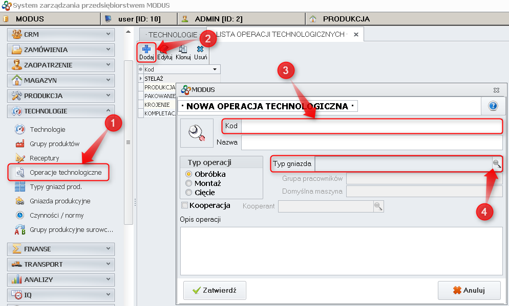 Operacje technologiczne