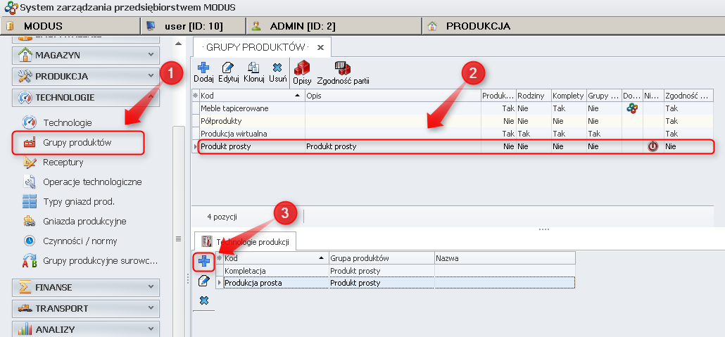Dodanie nowej technologij