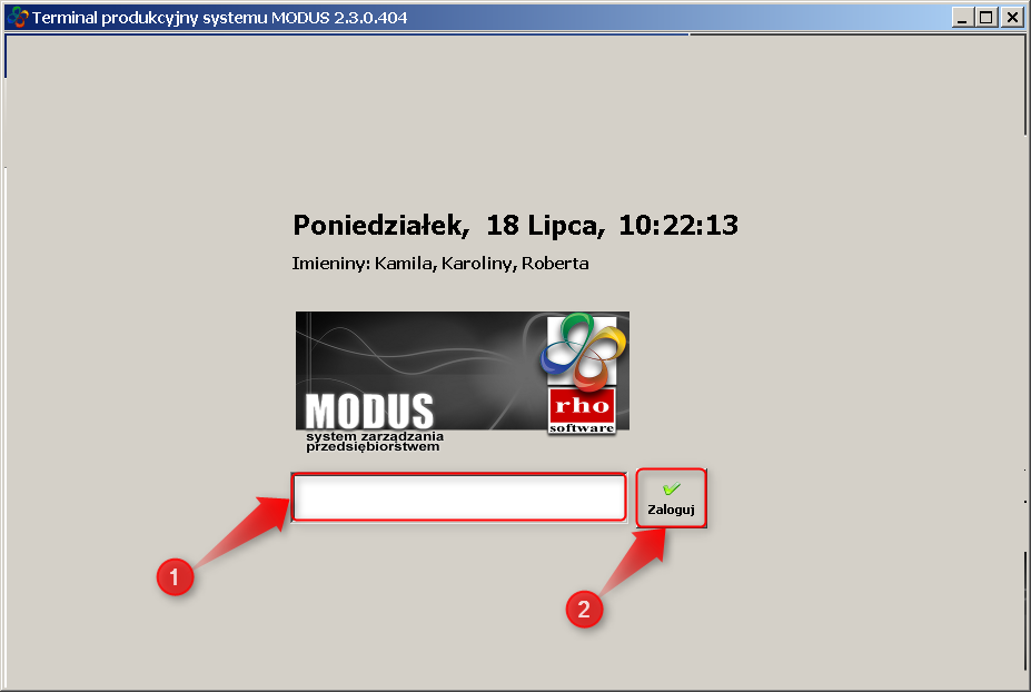 Ekran: Logowanie Ekran: Logowanie