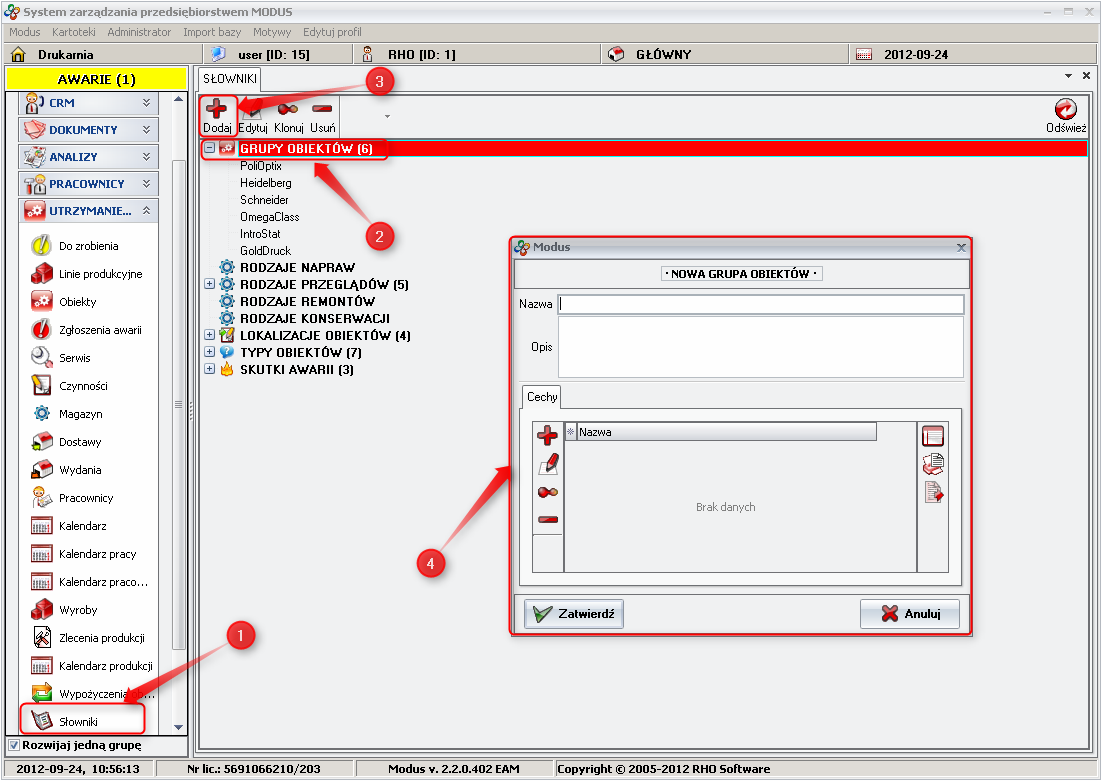  Display: Defining a new group of objects